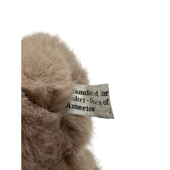 Set of 2 Mini Brown Bears Stuffed Animal Plush 1- articulated and 1 with Red Bow - Picture 6 of 6